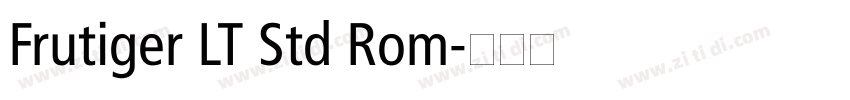 Frutiger LT Std Rom字体转换